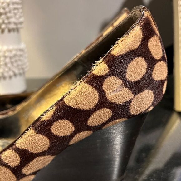 J Crew Collection Spotted Calf hair Wedges - Picture 2 of 10